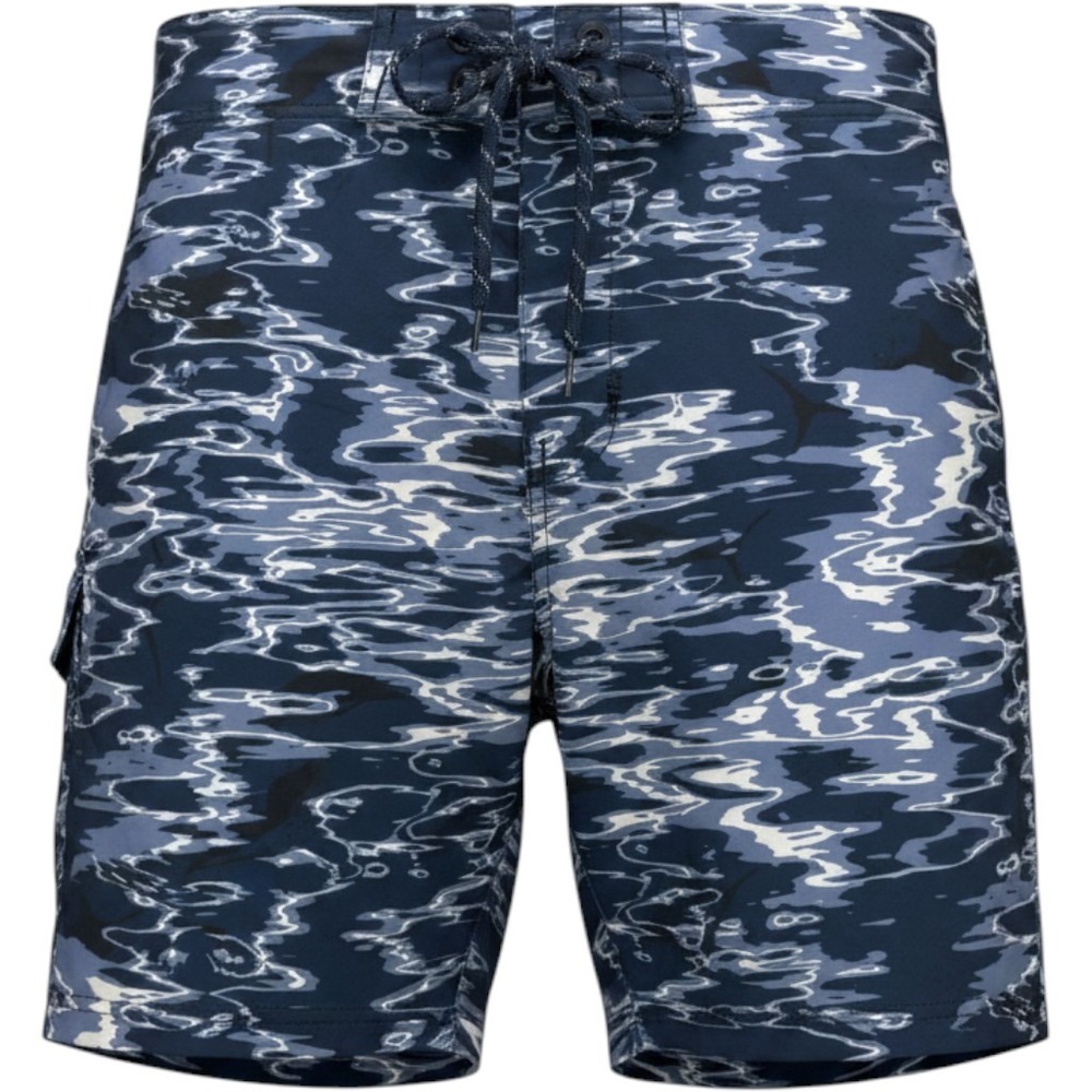 Columbia PFG Mens Offshore II Board Shorts Blue Water Camo UPF 50 Size 40 FM1103